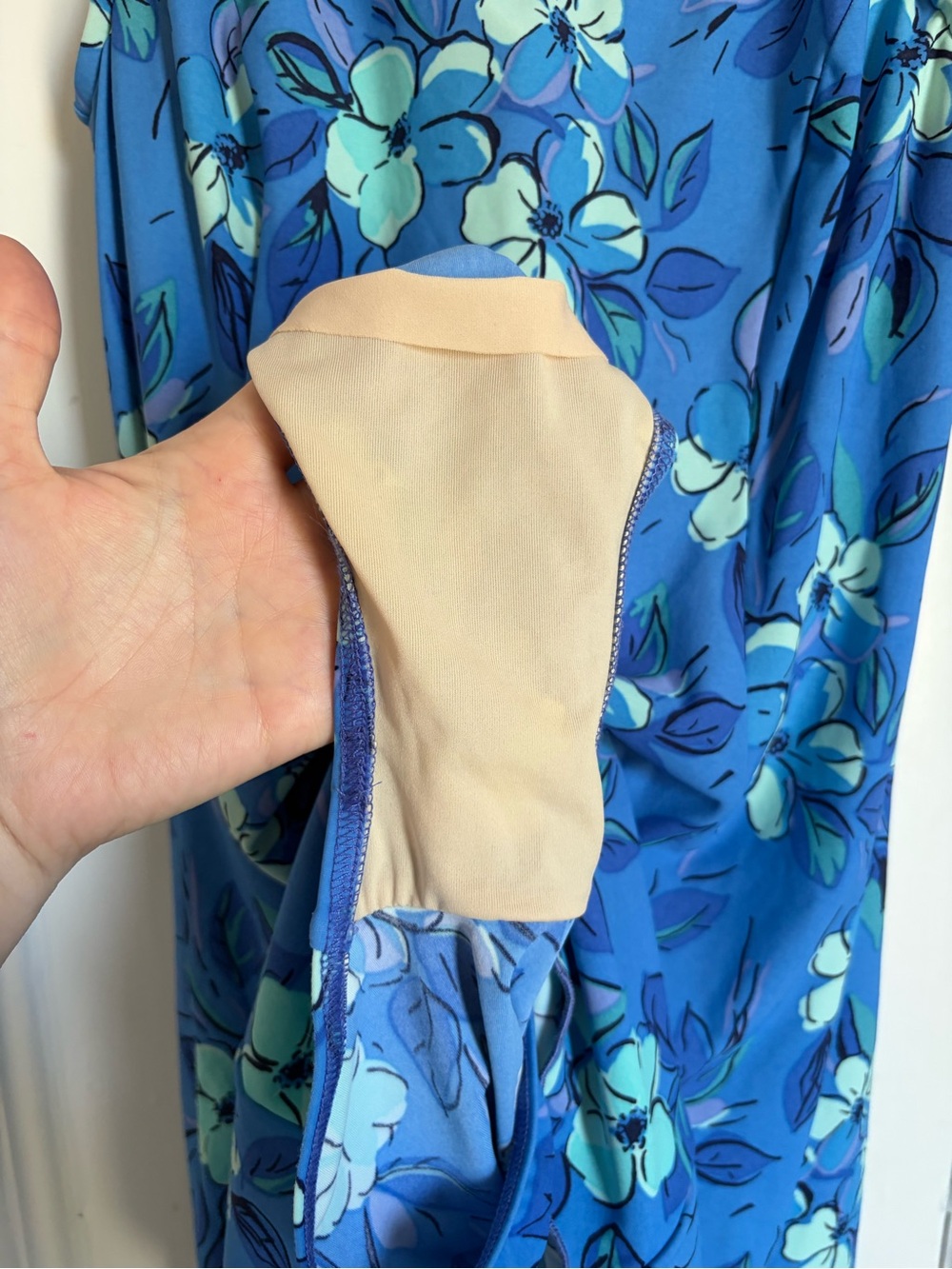 Vintage L.L. Bean Blue Floral Swim Dress - Picture 11 of 11